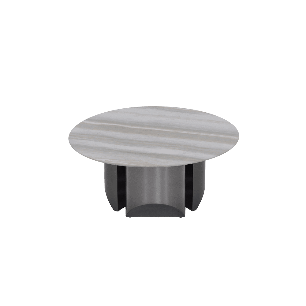 NOA – Mix & Match Marble Coffee Table with Stainless Steel Leg (0.8m)