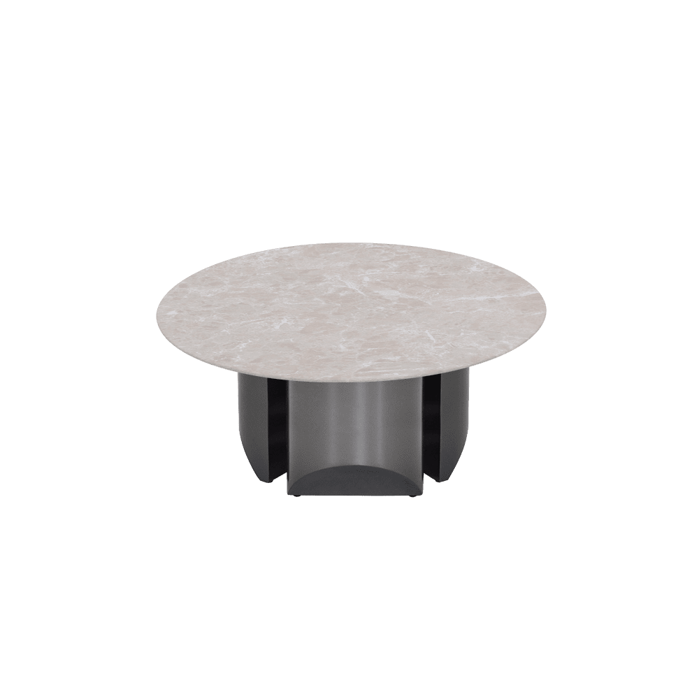 NOA – Mix & Match Marble Coffee Table with Stainless Steel Leg (0.8m)