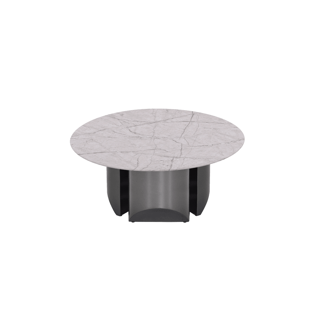 NOA – Mix & Match Marble Coffee Table with Stainless Steel Leg (0.8m)
