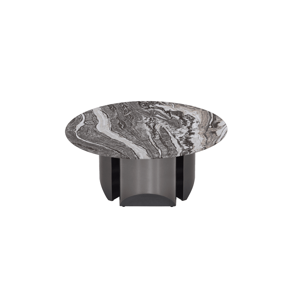 NOA – Mix & Match Marble Coffee Table with Stainless Steel Leg (0.8m)