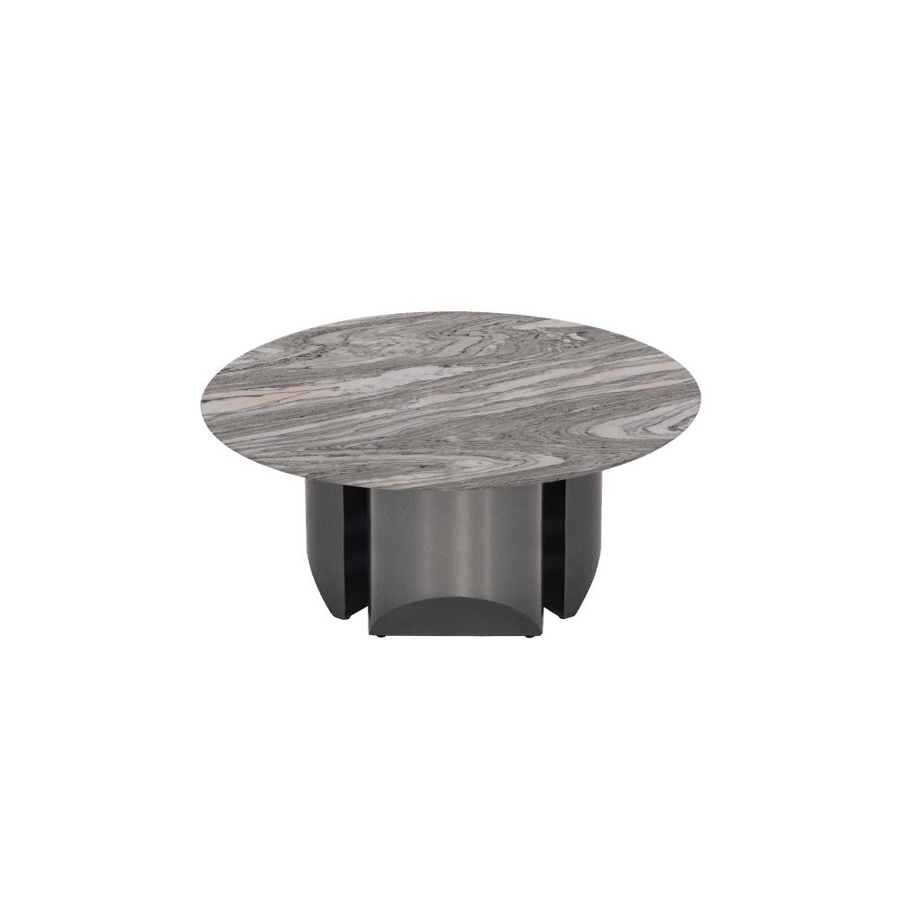 NOA – Mix & Match Marble Coffee Table with Stainless Steel Leg (0.8m)