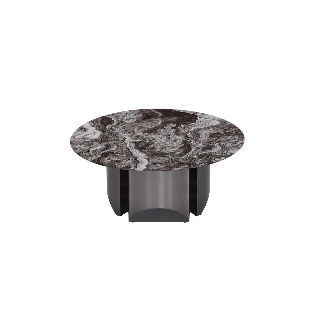 NOA – Mix & Match Marble Coffee Table with Stainless Steel Leg (0.8m)