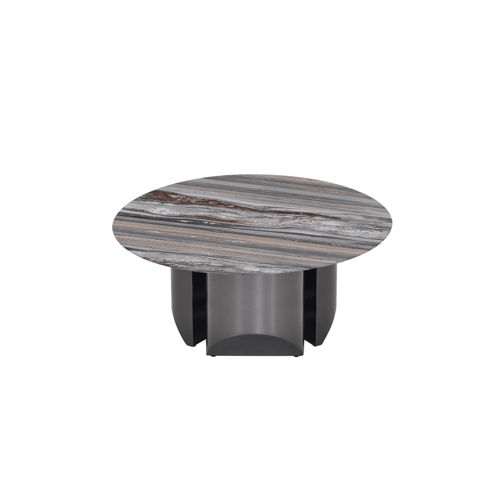 NOA – Mix & Match Marble Coffee Table with Stainless Steel Leg (0.8m)