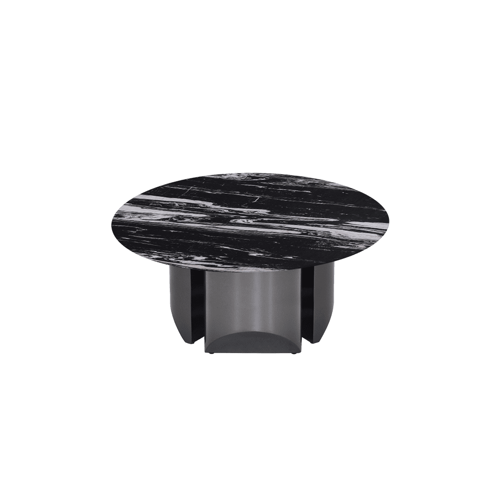 NOA – Mix & Match Marble Coffee Table with Stainless Steel Leg (0.8m)