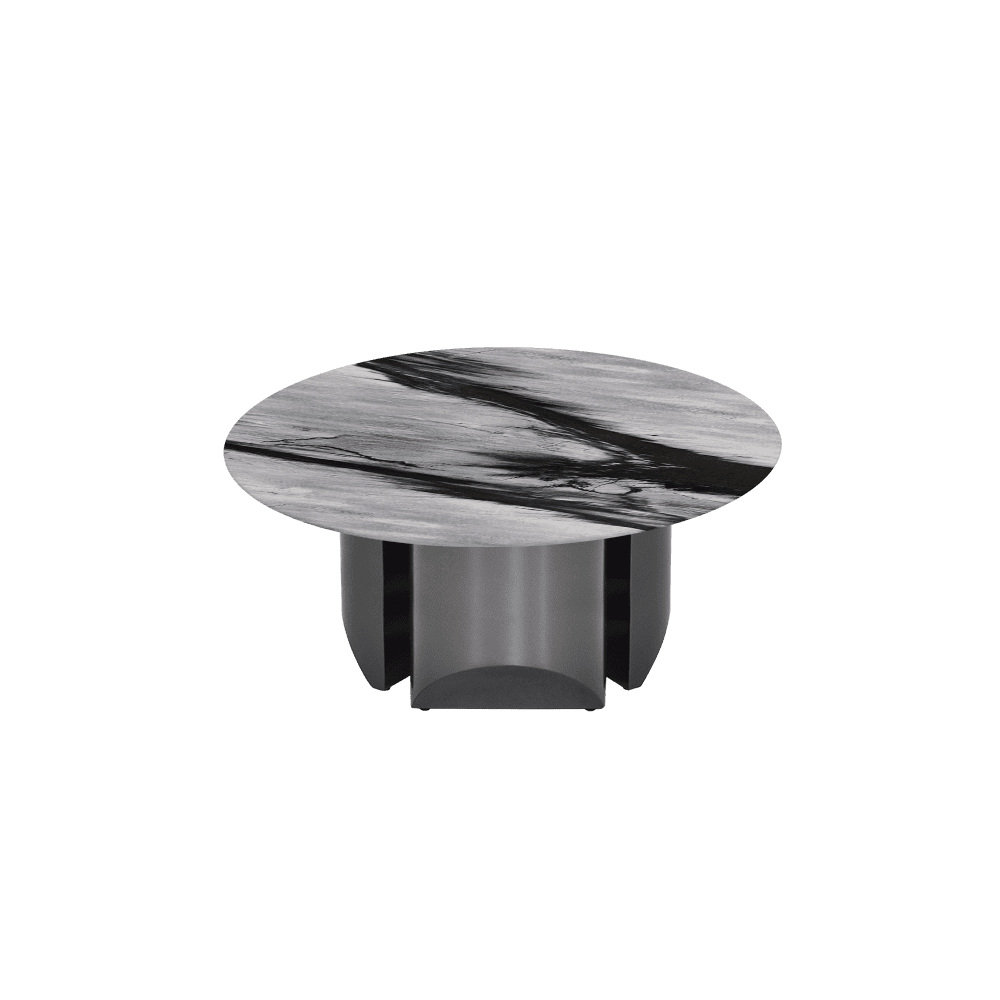 NOA – Mix & Match Marble Coffee Table with Stainless Steel Leg (0.8m)