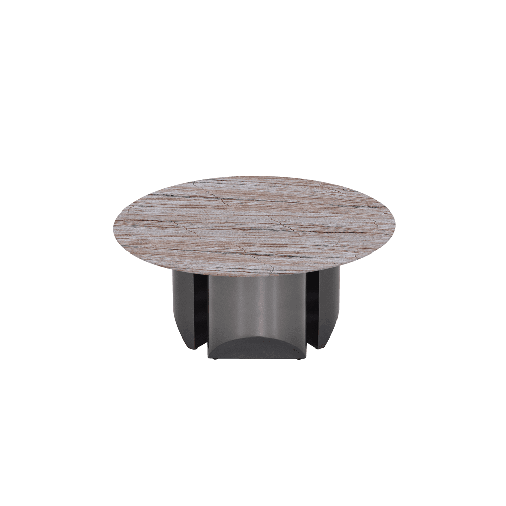 NOA – Mix & Match Marble Coffee Table with Stainless Steel Leg (0.8m)