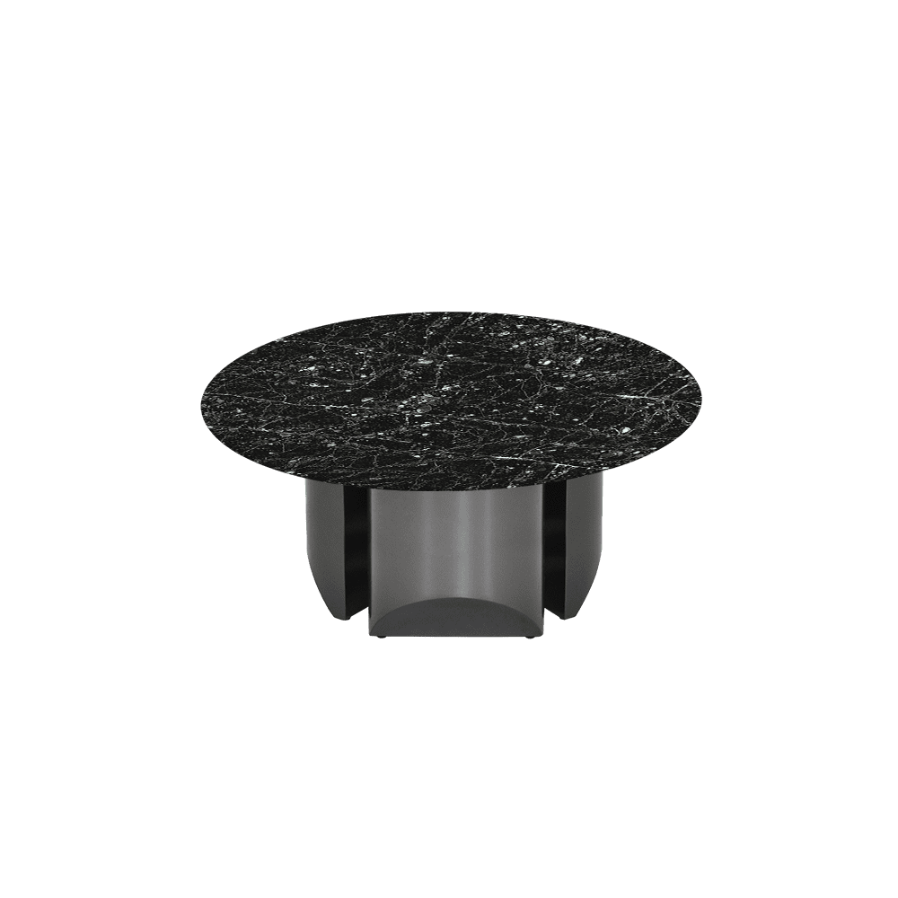 NOA – Mix & Match Marble Coffee Table with Stainless Steel Leg (0.8m)