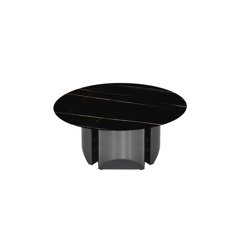 NOA – Mix & Match Marble Coffee Table with Stainless Steel Leg (0.8m)