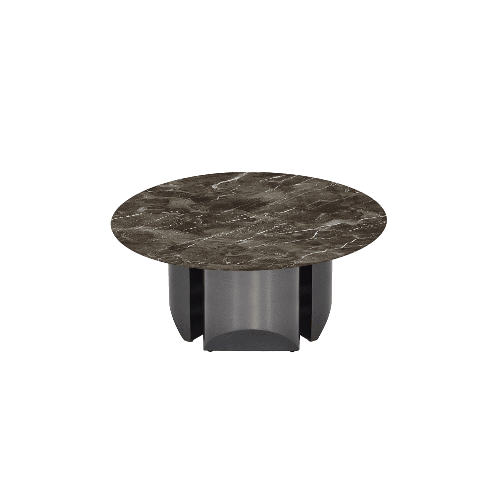 NOA – Mix & Match Marble Coffee Table with Stainless Steel Leg (0.8m)