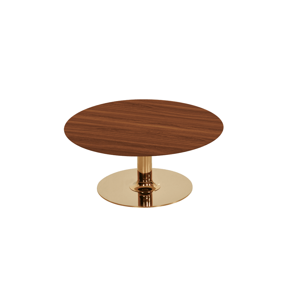 BELLA – Mix & Match Marble Coffee Table with Gold Coloured Stainless Steel Base (800mm)