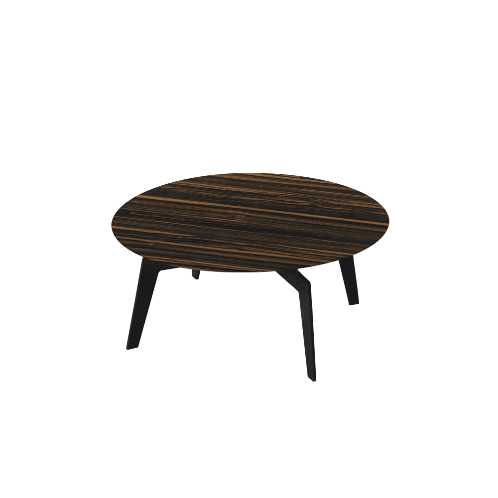 ELENA – Mix & Match Marble Coffee Table with Black Metal Leg (0.8m)