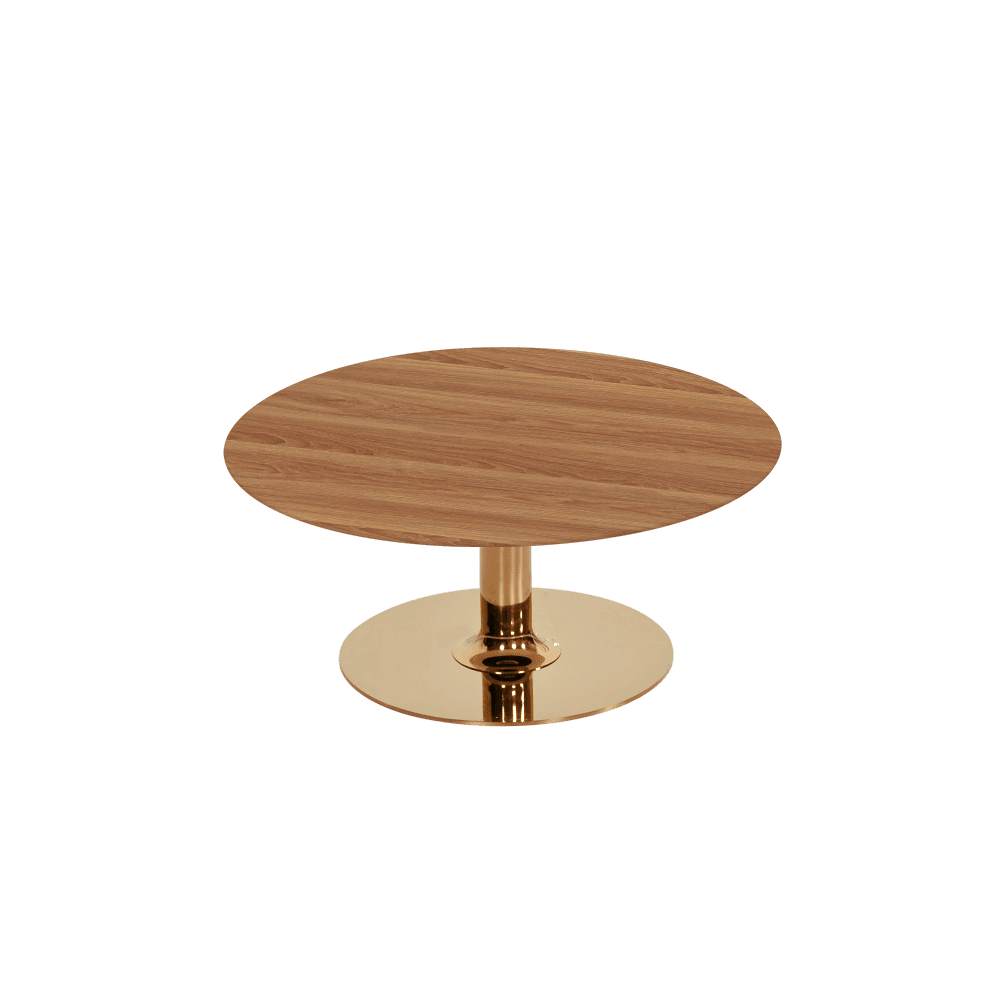 BELLA – Mix & Match Marble Coffee Table with Gold Coloured Stainless Steel Base (800mm)