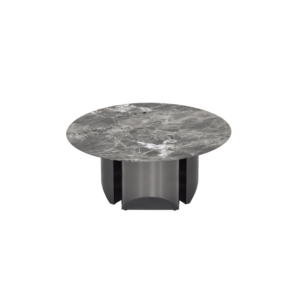 NOA – Mix & Match Marble Coffee Table with Stainless Steel Leg (0.8m)