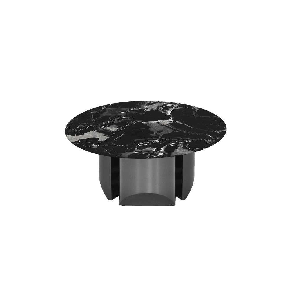 NOA – Mix & Match Marble Coffee Table with Stainless Steel Leg (0.8m)