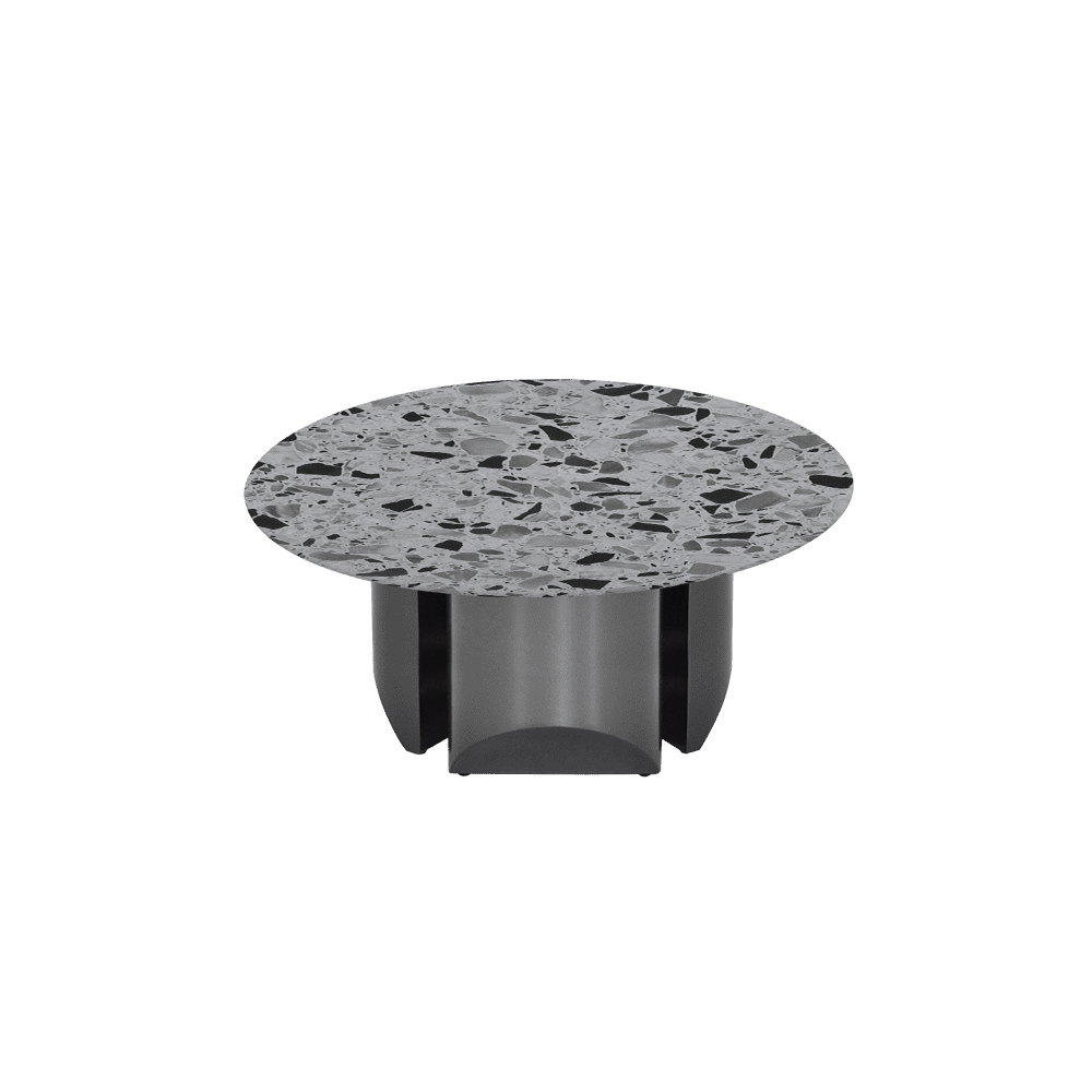 NOA – Mix & Match Marble Coffee Table with Stainless Steel Leg (0.8m)