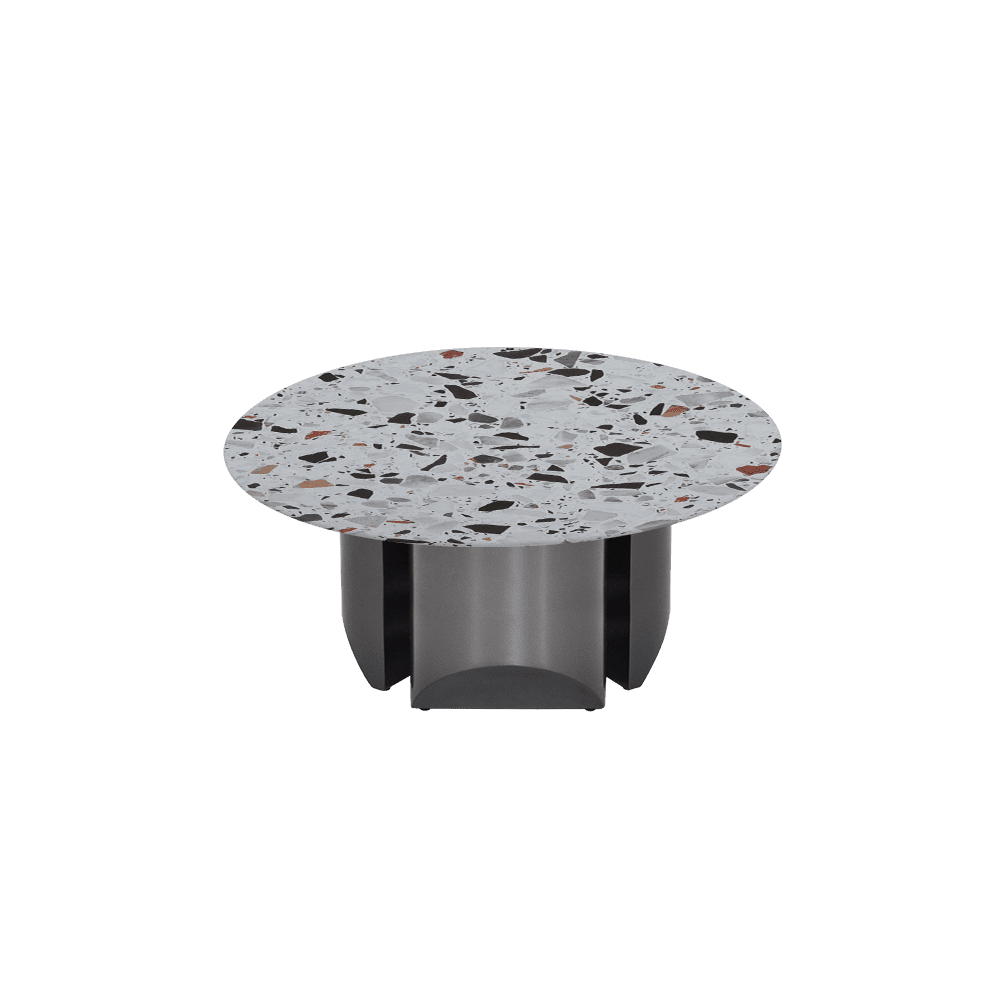 NOA – Mix & Match Marble Coffee Table with Stainless Steel Leg (0.8m)