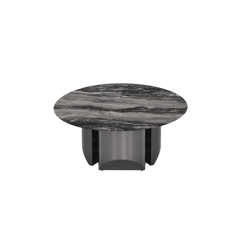 NOA – Mix & Match Marble Coffee Table with Stainless Steel Leg (0.8m)