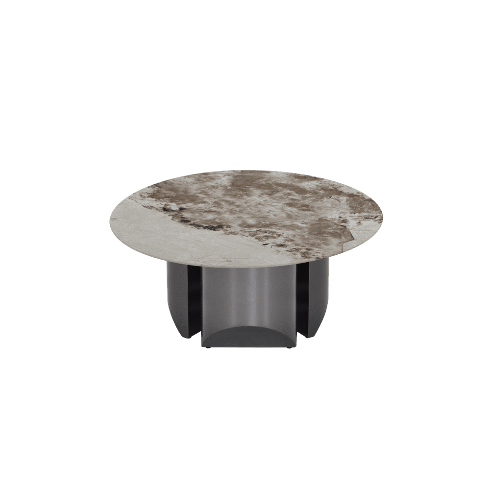 NOA – Mix & Match Marble Coffee Table with Stainless Steel Leg (0.8m)