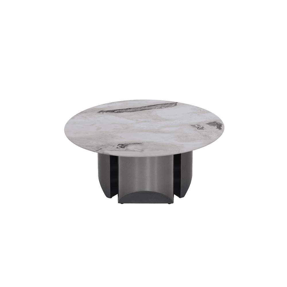 NOA – Mix & Match Marble Coffee Table with Stainless Steel Leg (0.8m)