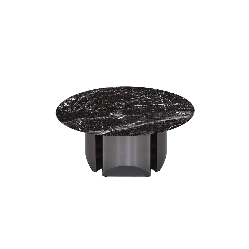 NOA – Mix & Match Marble Coffee Table with Stainless Steel Leg (0.8m)