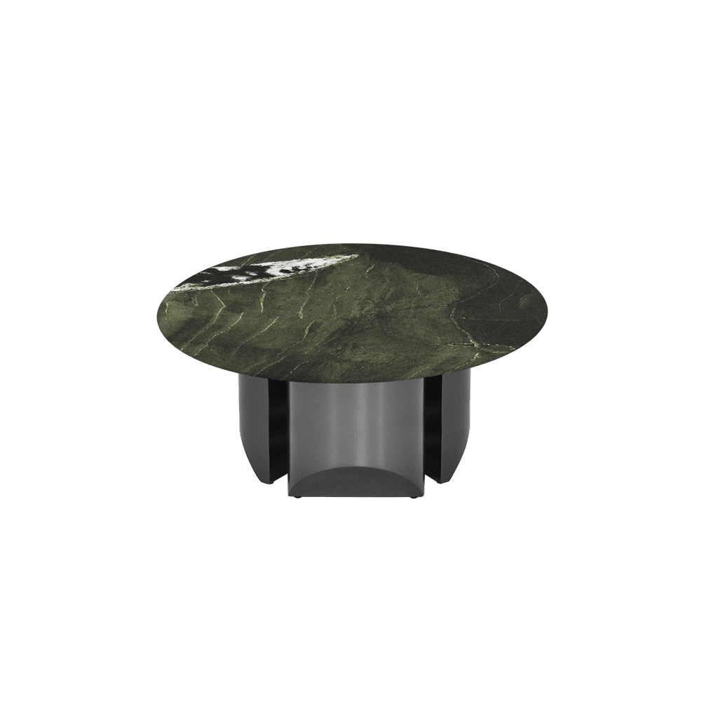 NOA – Mix & Match Marble Coffee Table with Stainless Steel Leg (0.8m)