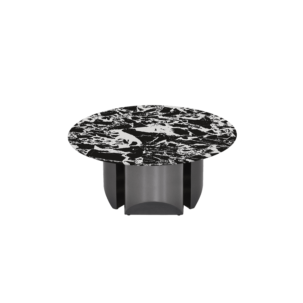 NOA – Mix & Match Marble Coffee Table with Stainless Steel Leg (0.8m)