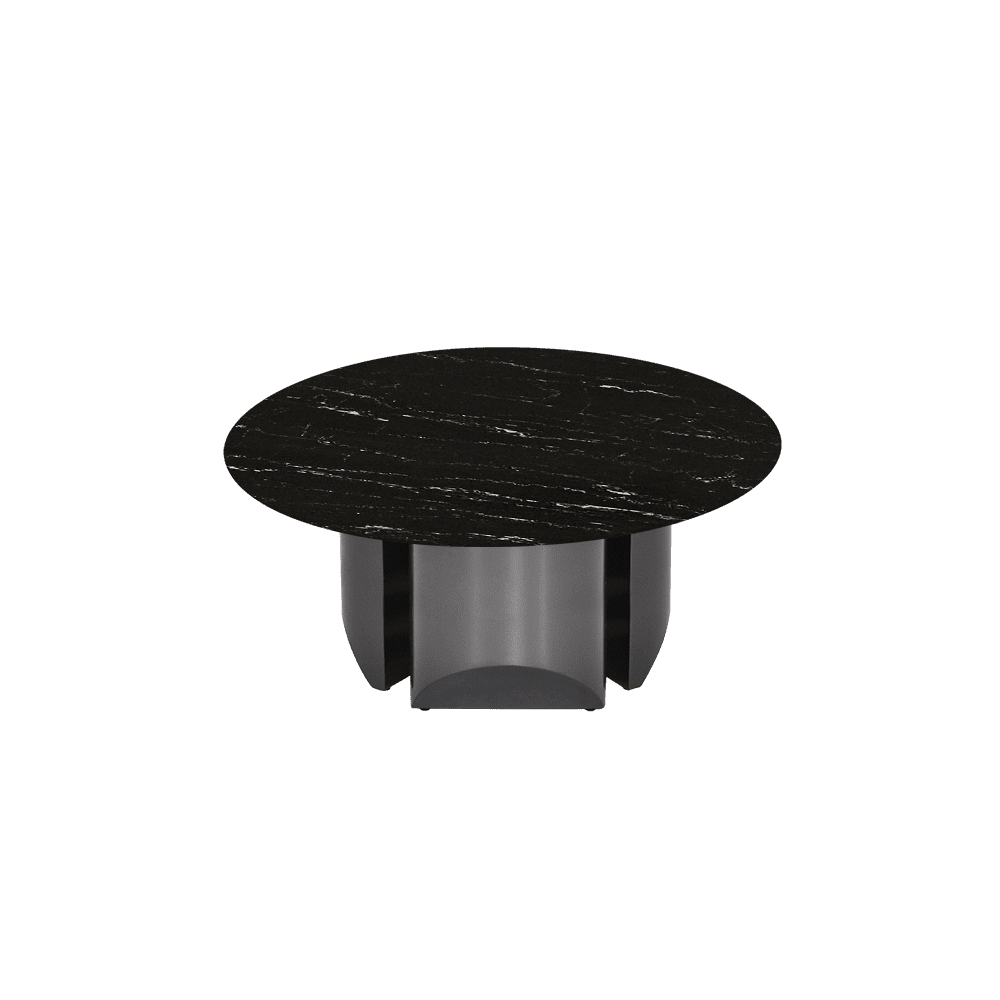 NOA – Mix & Match Marble Coffee Table with Stainless Steel Leg (0.8m)