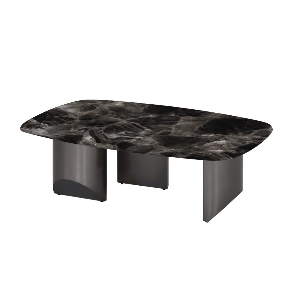 NOA – Mix & Match Marble Coffee Table with Stainless Steel Leg (1200mm x 700mm)