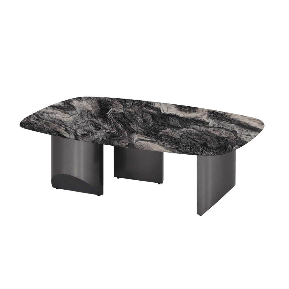 NOA – Mix & Match Marble Coffee Table with Stainless Steel Leg (1200mm x 700mm)