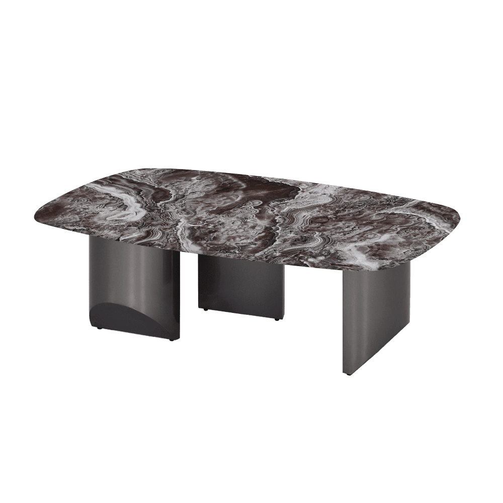 NOA – Mix & Match Marble Coffee Table with Stainless Steel Leg (1200mm x 700mm)