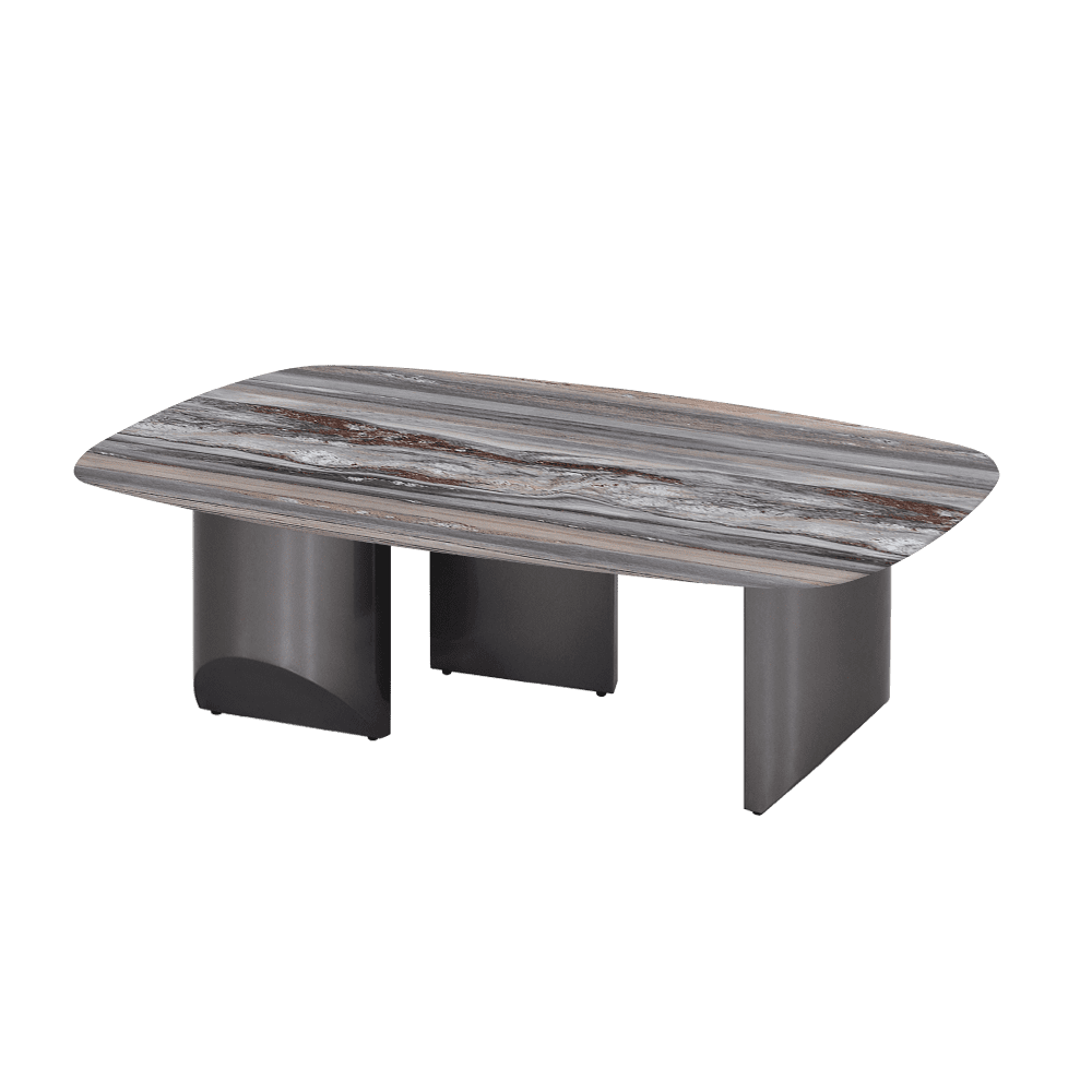 NOA – Mix & Match Marble Coffee Table with Stainless Steel Leg (1200mm x 700mm)
