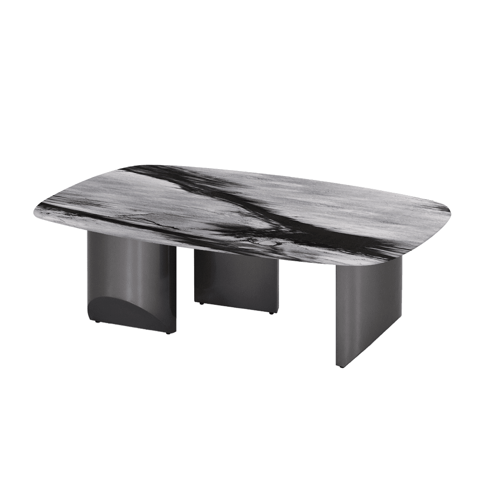 NOA – Mix & Match Marble Coffee Table with Stainless Steel Leg (1200mm x 700mm)
