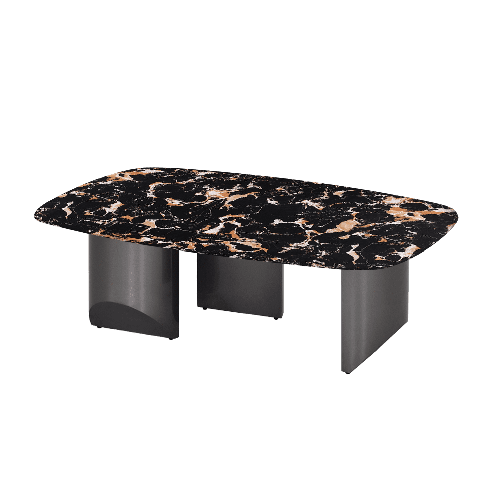 NOA – Mix & Match Marble Coffee Table with Stainless Steel Leg (1200mm x 700mm)