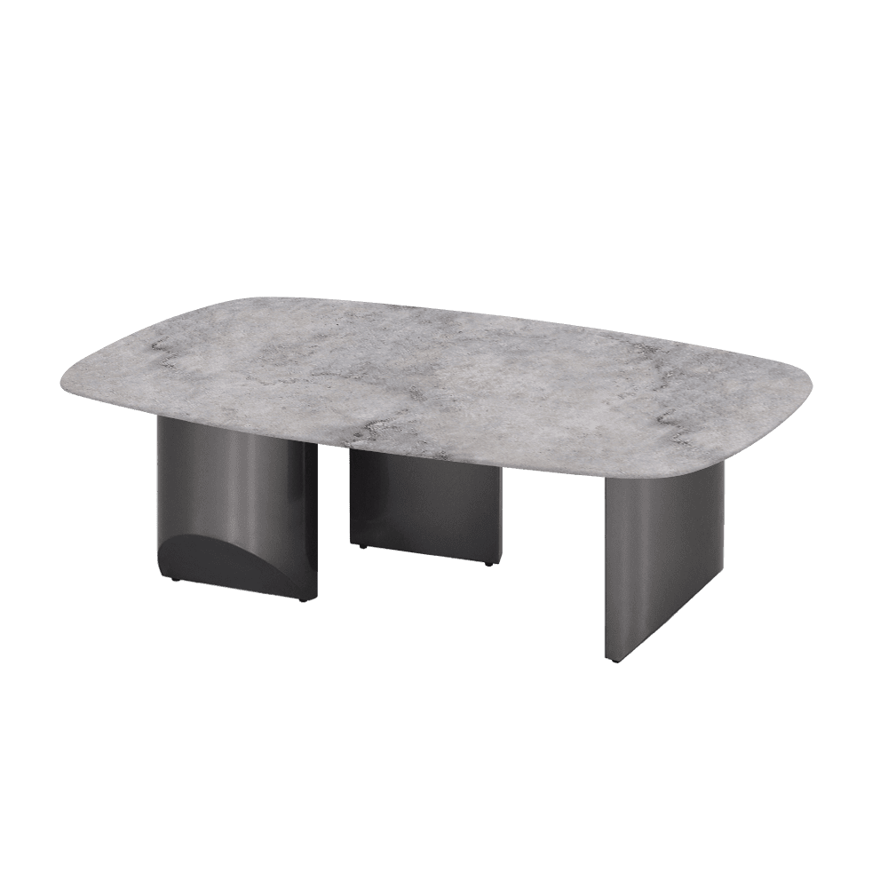 NOA – Mix & Match Marble Coffee Table with Stainless Steel Leg (1200mm x 700mm)