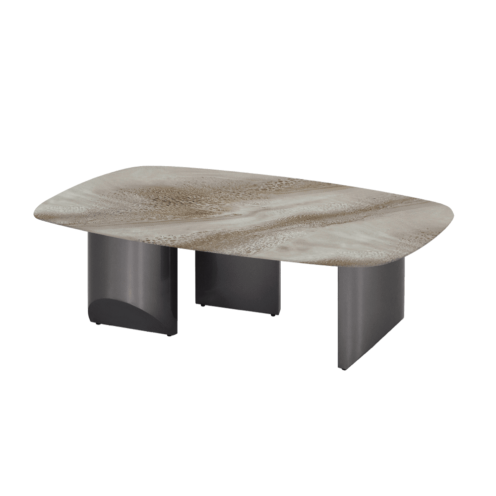 NOA – Mix & Match Marble Coffee Table with Stainless Steel Leg (1200mm x 700mm)
