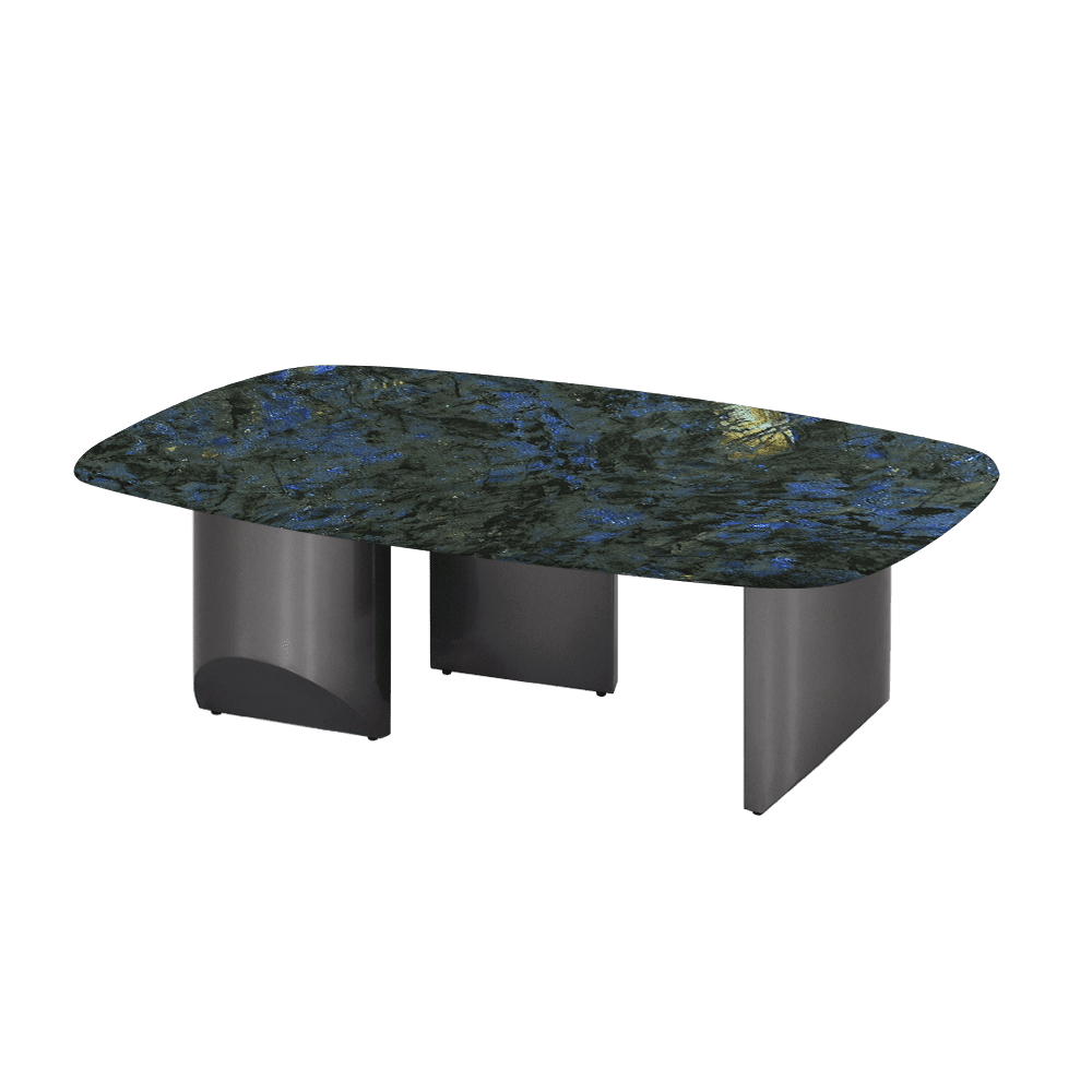 NOA – Mix & Match Marble Coffee Table with Stainless Steel Leg (1200mm x 700mm)