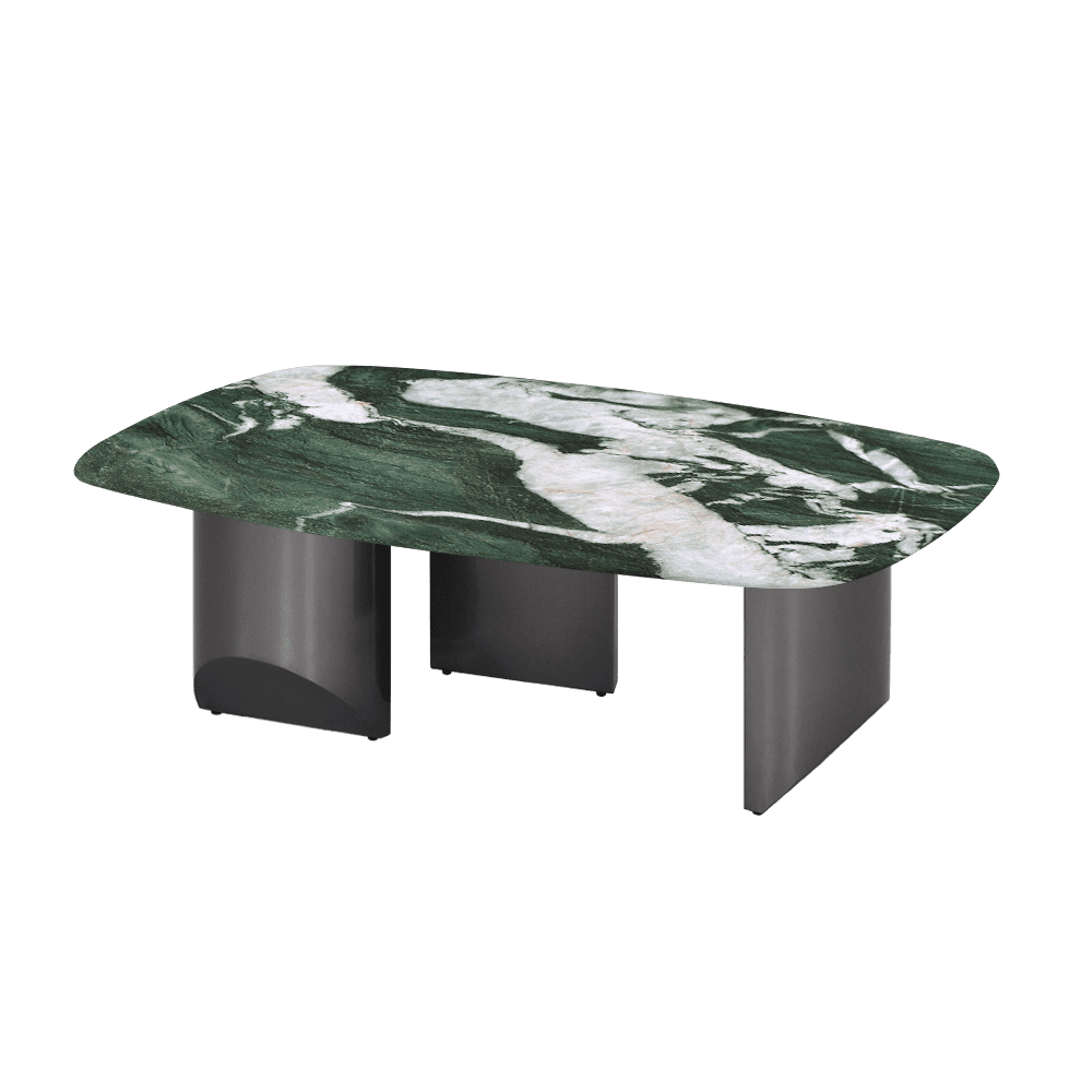 NOA – Mix & Match Marble Coffee Table with Stainless Steel Leg (1200mm x 700mm)