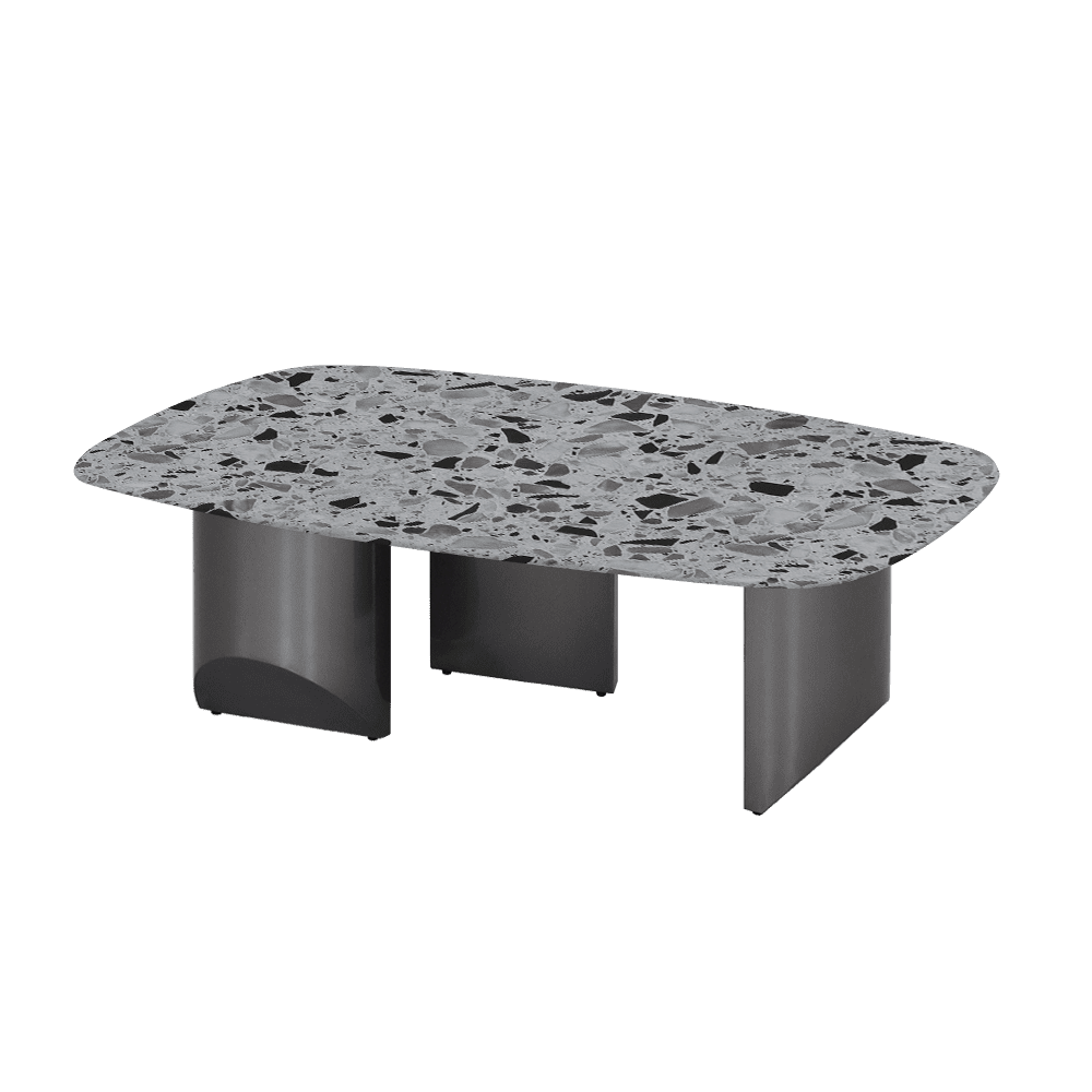 NOA – Mix & Match Marble Coffee Table with Stainless Steel Leg (1200mm x 700mm)