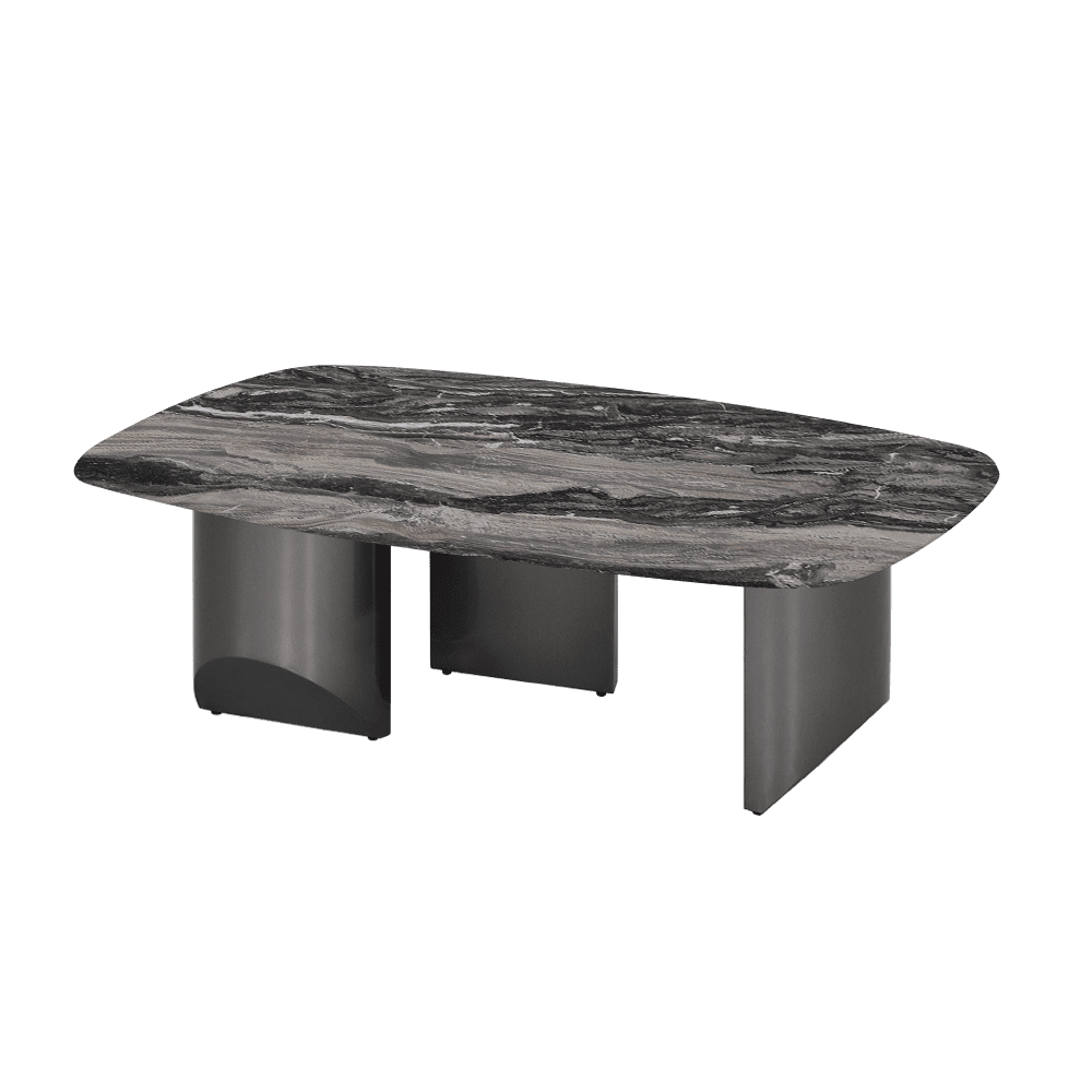 NOA – Mix & Match Marble Coffee Table with Stainless Steel Leg (1200mm x 700mm)