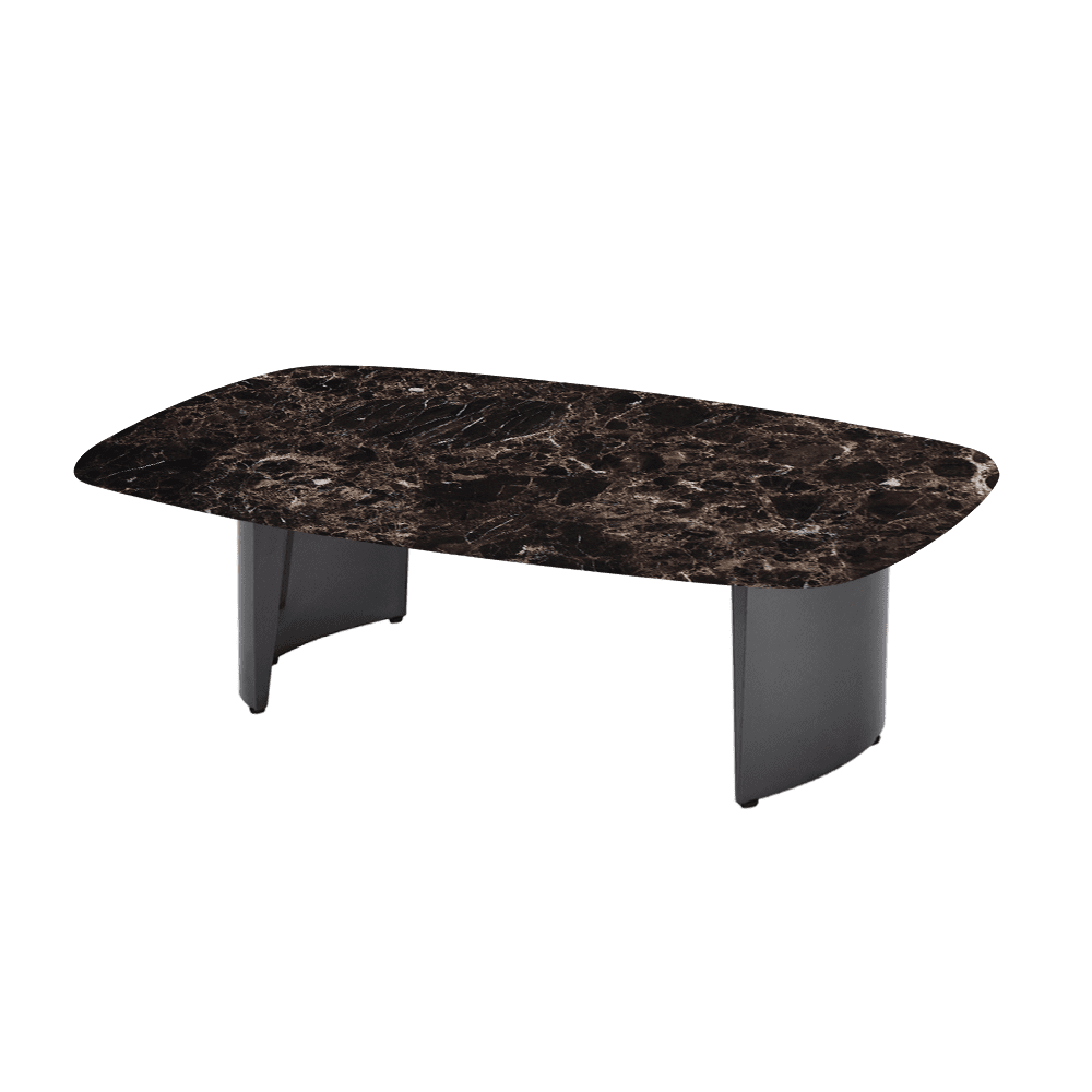 LUA – Mix & Match Marble Coffee Table with Stainless Steel Leg (1500mm x 700mm)