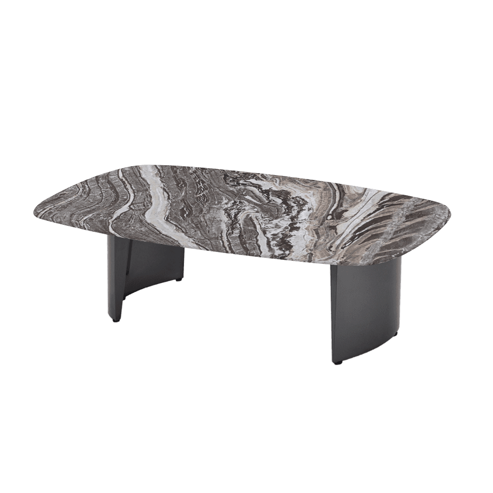 LUA – Mix & Match Marble Coffee Table with Stainless Steel Leg (1500mm x 700mm)
