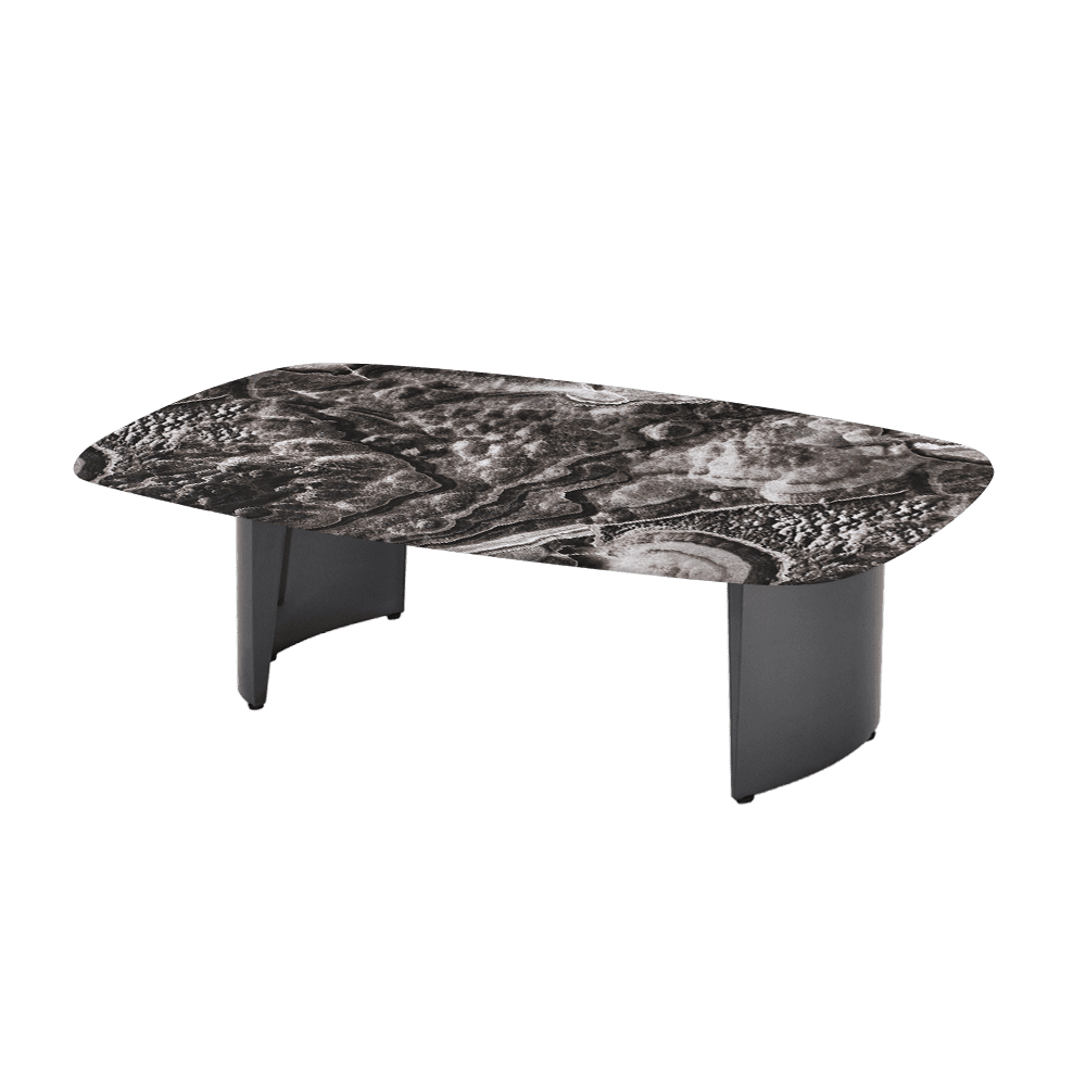 LUA – Mix & Match Marble Coffee Table with Stainless Steel Leg (1500mm x 700mm)