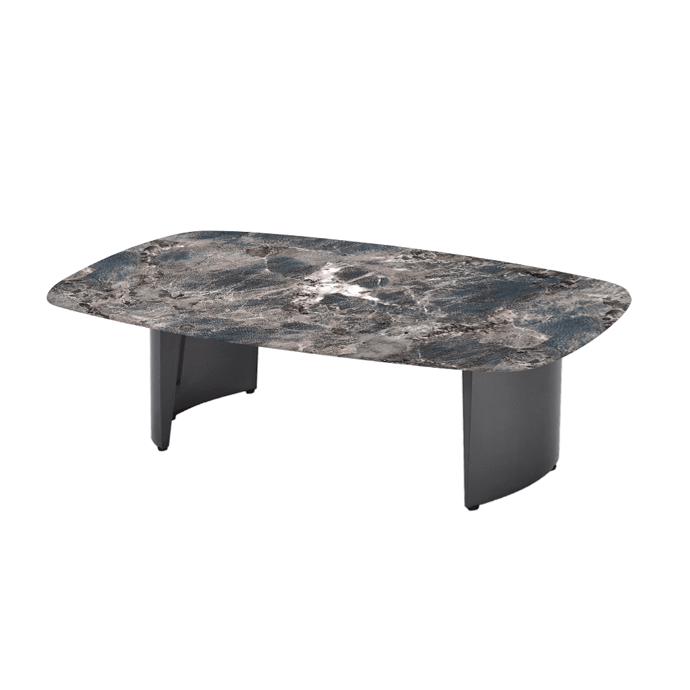 LUA – Mix & Match Marble Coffee Table with Stainless Steel Leg (1500mm x 700mm)