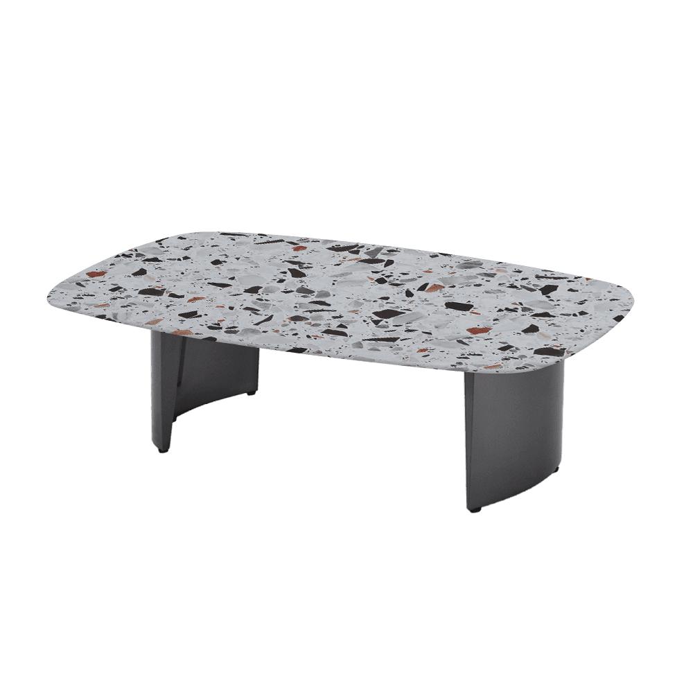 LUA – Mix & Match Marble Coffee Table with Stainless Steel Leg (1500mm x 700mm)