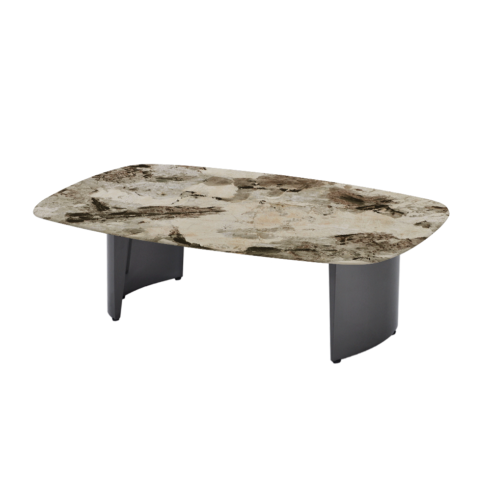 LUA – Mix & Match Marble Coffee Table with Stainless Steel Leg (1500mm x 700mm)