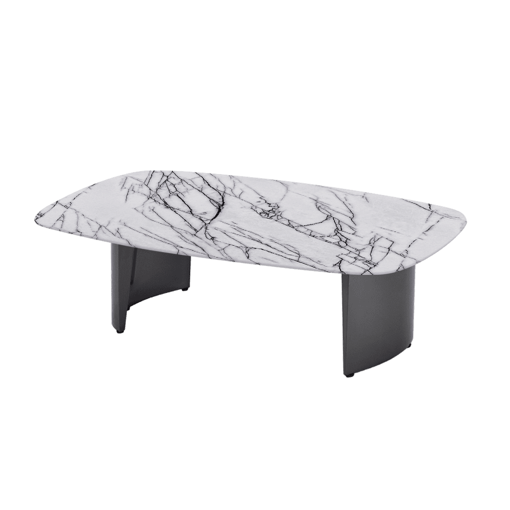 LUA – Mix & Match Marble Coffee Table with Stainless Steel Leg (1500mm x 700mm)