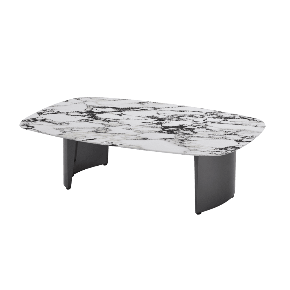 LUA – Mix & Match Marble Coffee Table with Stainless Steel Leg (1500mm x 700mm)