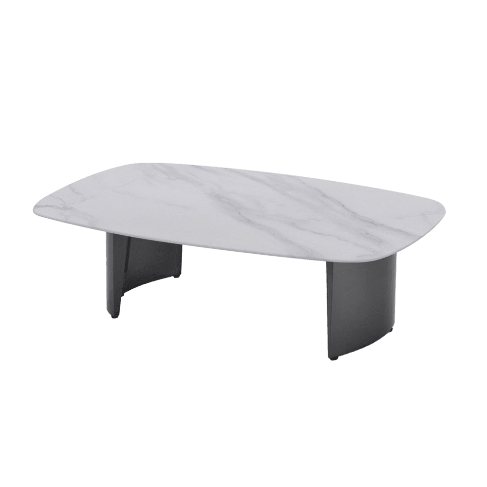 LUA – Mix & Match Marble Coffee Table with Stainless Steel Leg (1500mm x 700mm)