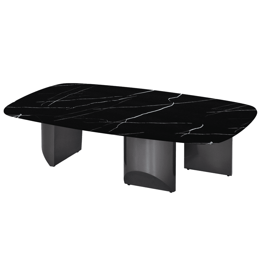 NOA – Mix & Match Marble Coffee Table with Stainless Steel Leg (1400mm x 800mm)