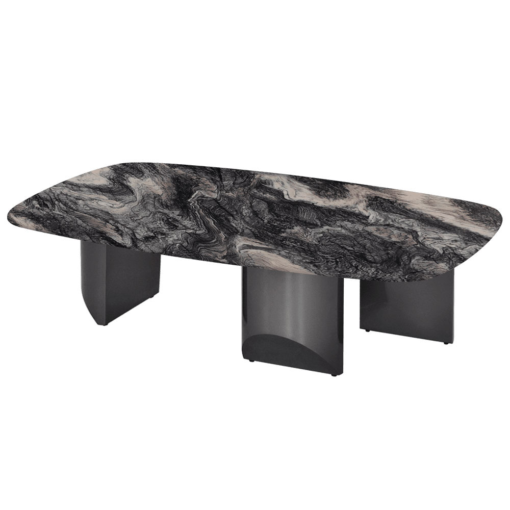 NOA – Mix & Match Marble Coffee Table with Stainless Steel Leg (1400mm x 800mm)